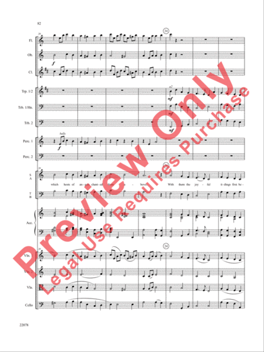 A Christmas Carol (Instrumental Parts) Choir scores gallery preview page 83