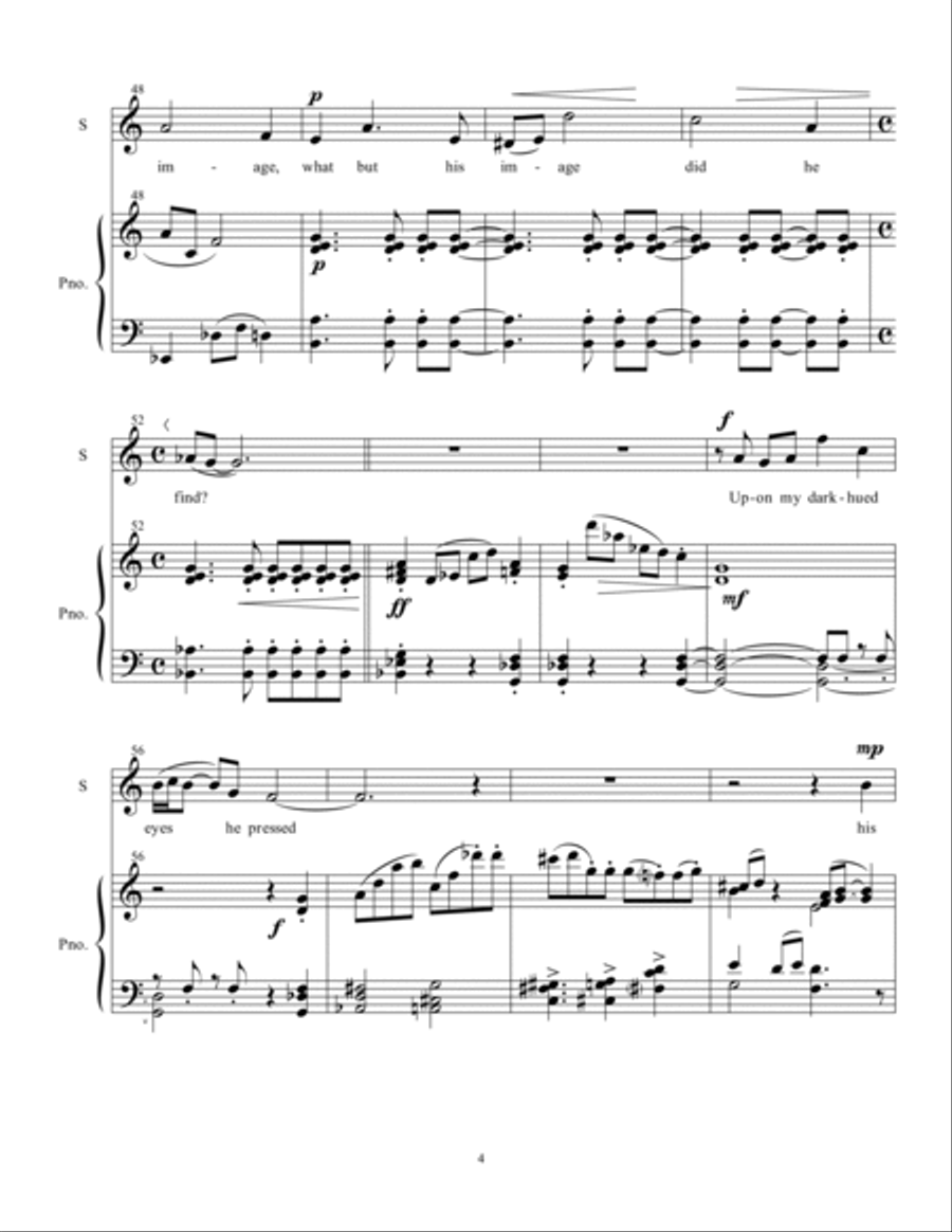 Halevi Songs (piano/vocal score only) Soprano Voice scores gallery preview page 6