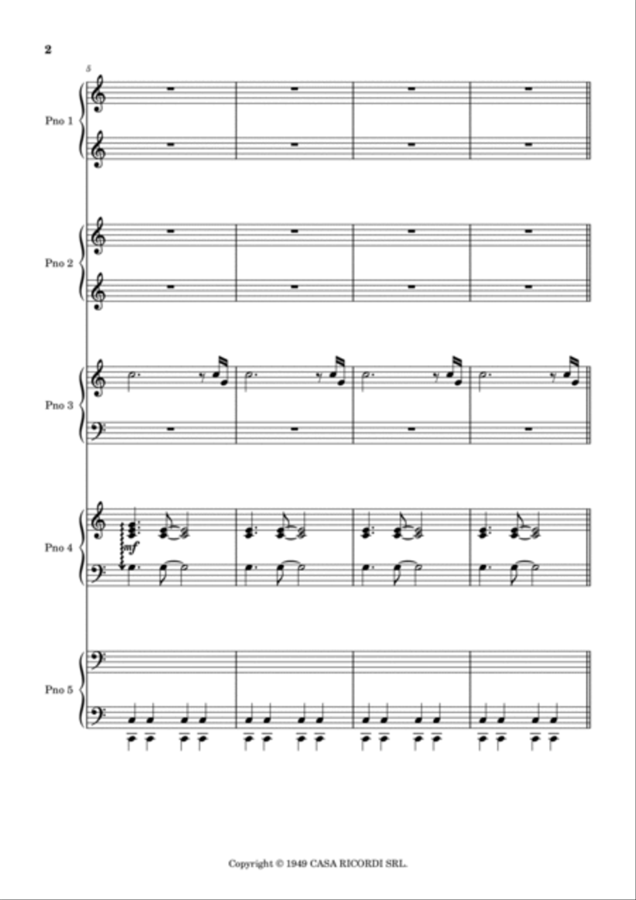 Bachianas Brasileiras N 2 Chamber Music scores gallery preview page 2