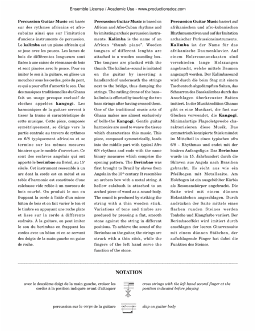 Kalimba Guitar Ensemble scores gallery preview page 2