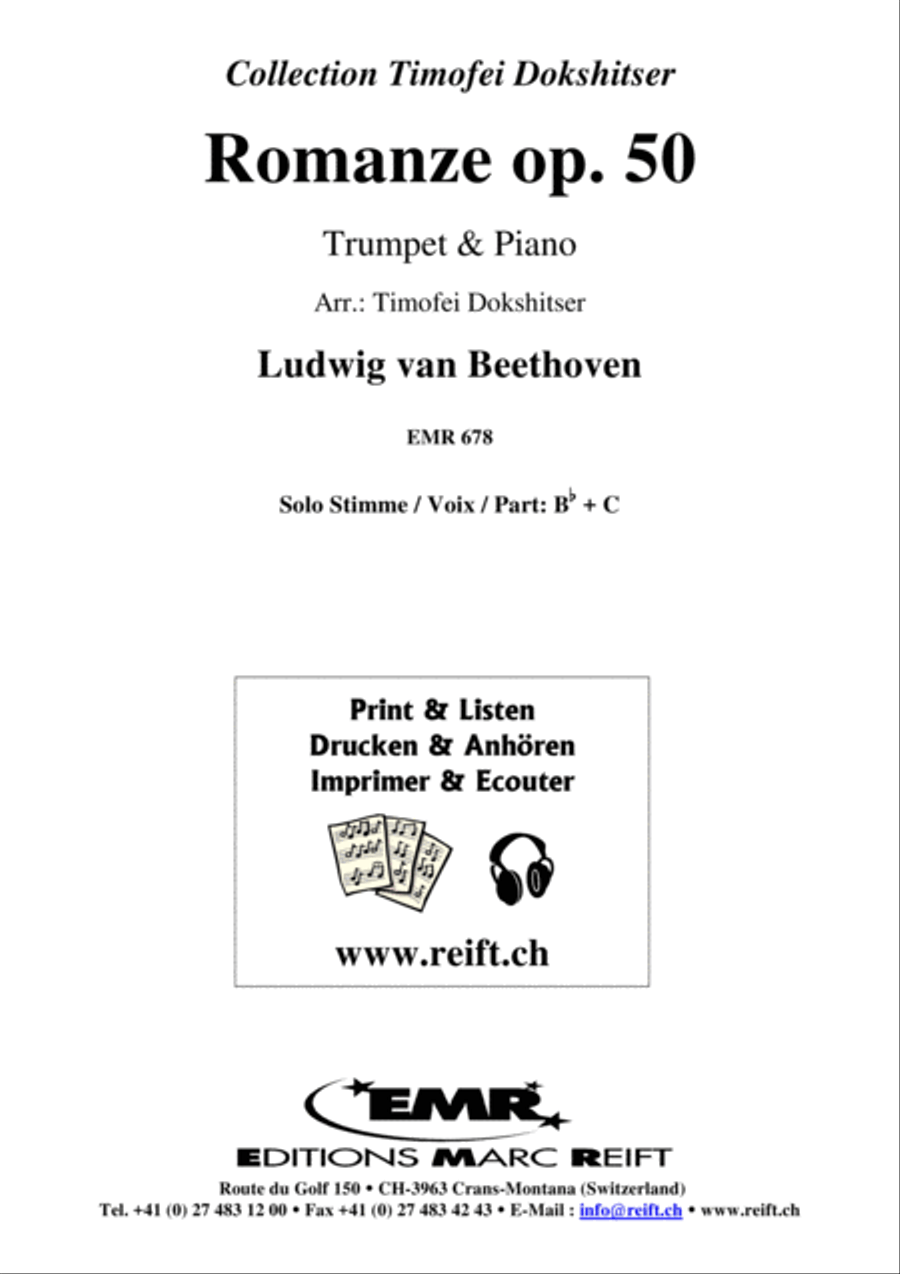 Romanze Op. 50 Trumpet Solo scores gallery preview page 2