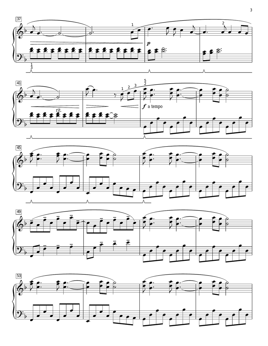Paradise [Classical version] (arr. Phillip Keveren) Piano Solo scores gallery preview page 3