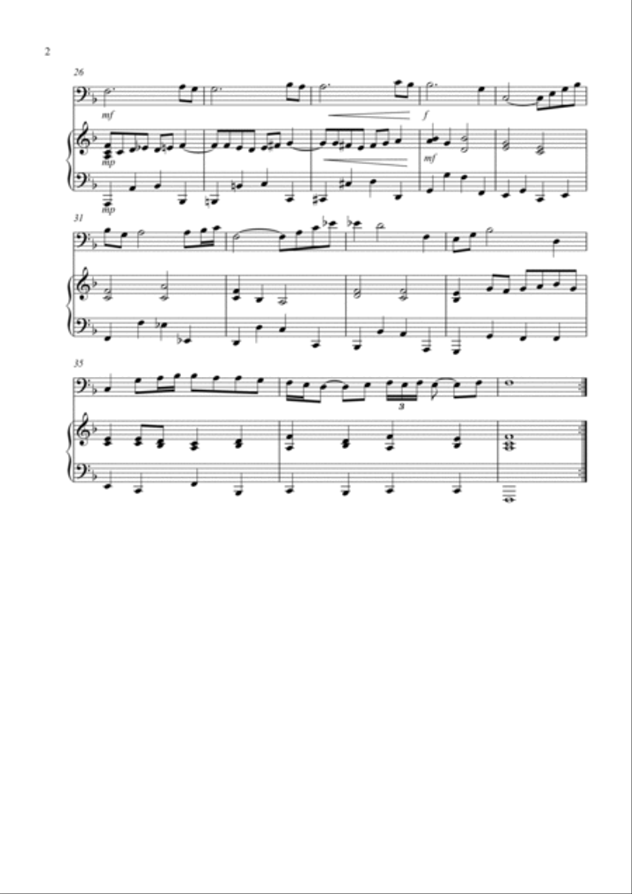 Air on a G String for Tuba and Piano Tuba scores gallery preview page 2