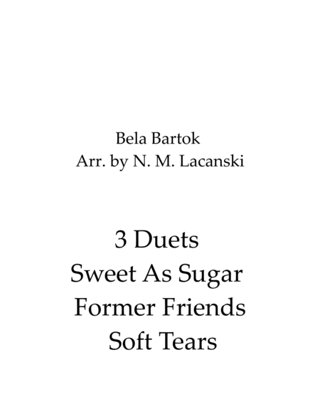 3 Duets Sweet As Sugar Former Friends Soft Tears image number null