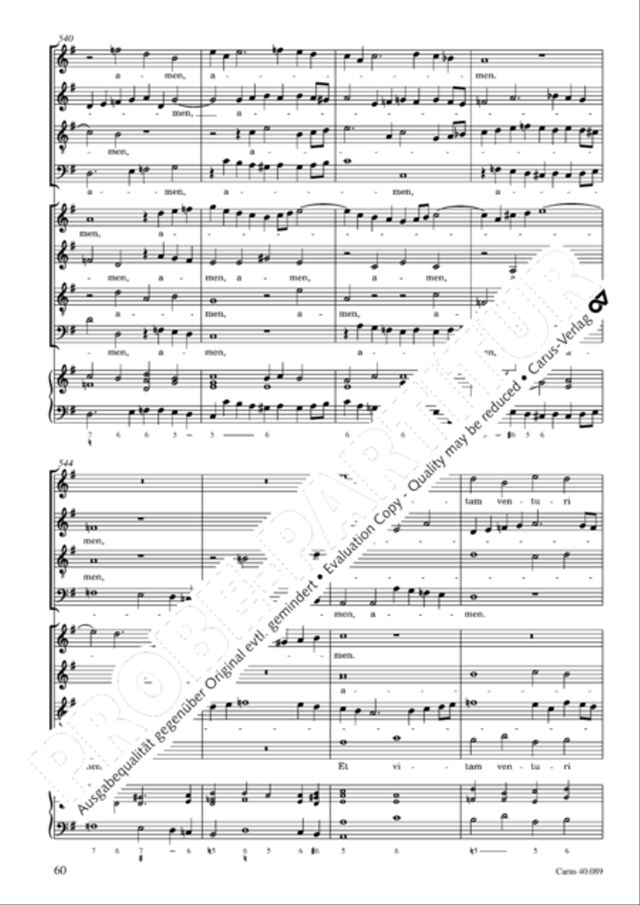 Credo a 8 voci 4-Part scores gallery preview page 61