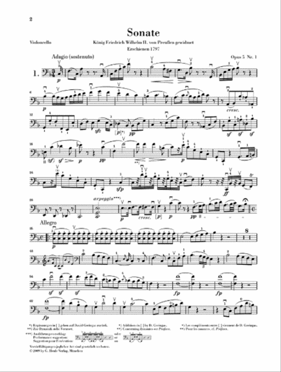 Sonatas for Piano and Violoncello Piano Accompaniment scores gallery preview page 5