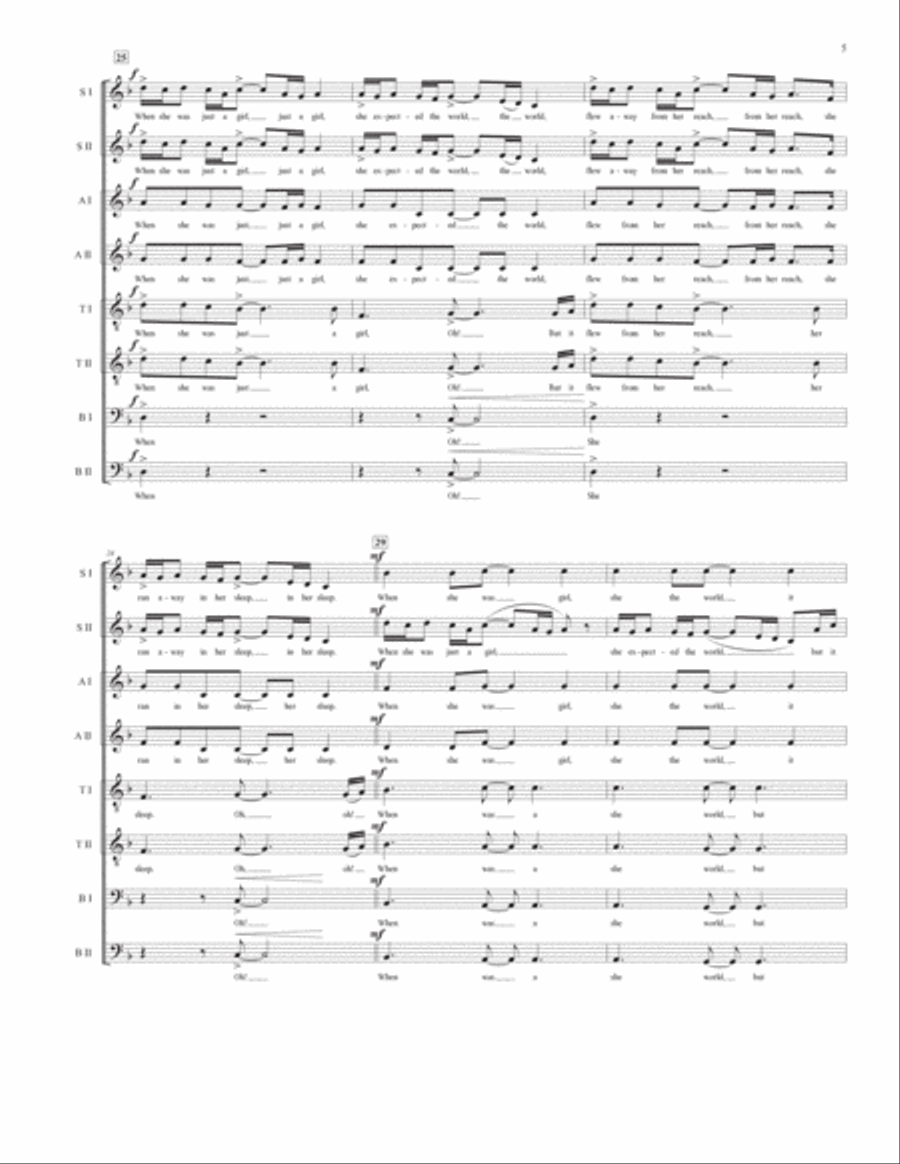 Paradise Paradise 4-Part scores gallery preview page 6