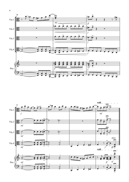 Summer Blues for Viola Quartet image number null