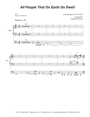 All People That On Earth Do Dwell (2-part choir - (Soprano and Tenor) (Choir/Vocal score)