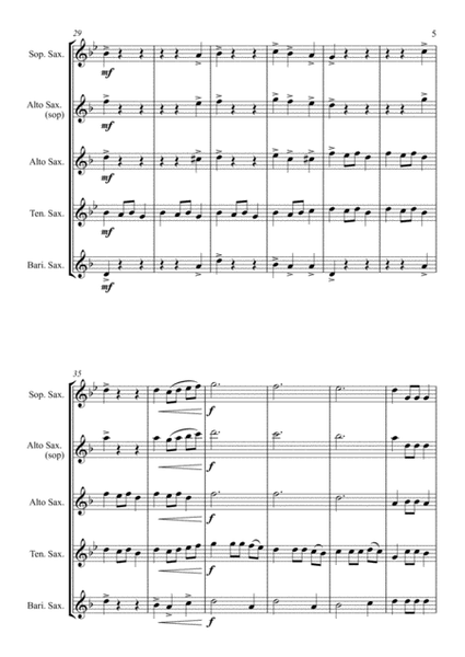 Carol of the Bells (Ukrainian Bell Carol) - for Saxophone Quartet image number null