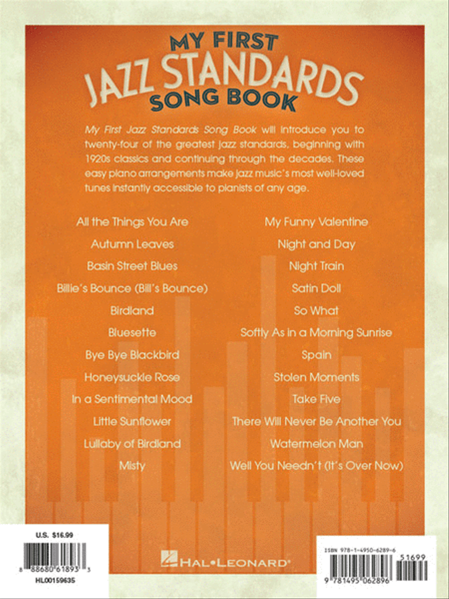 My First Jazz Standards Song Book Easy Piano scores gallery preview page 6