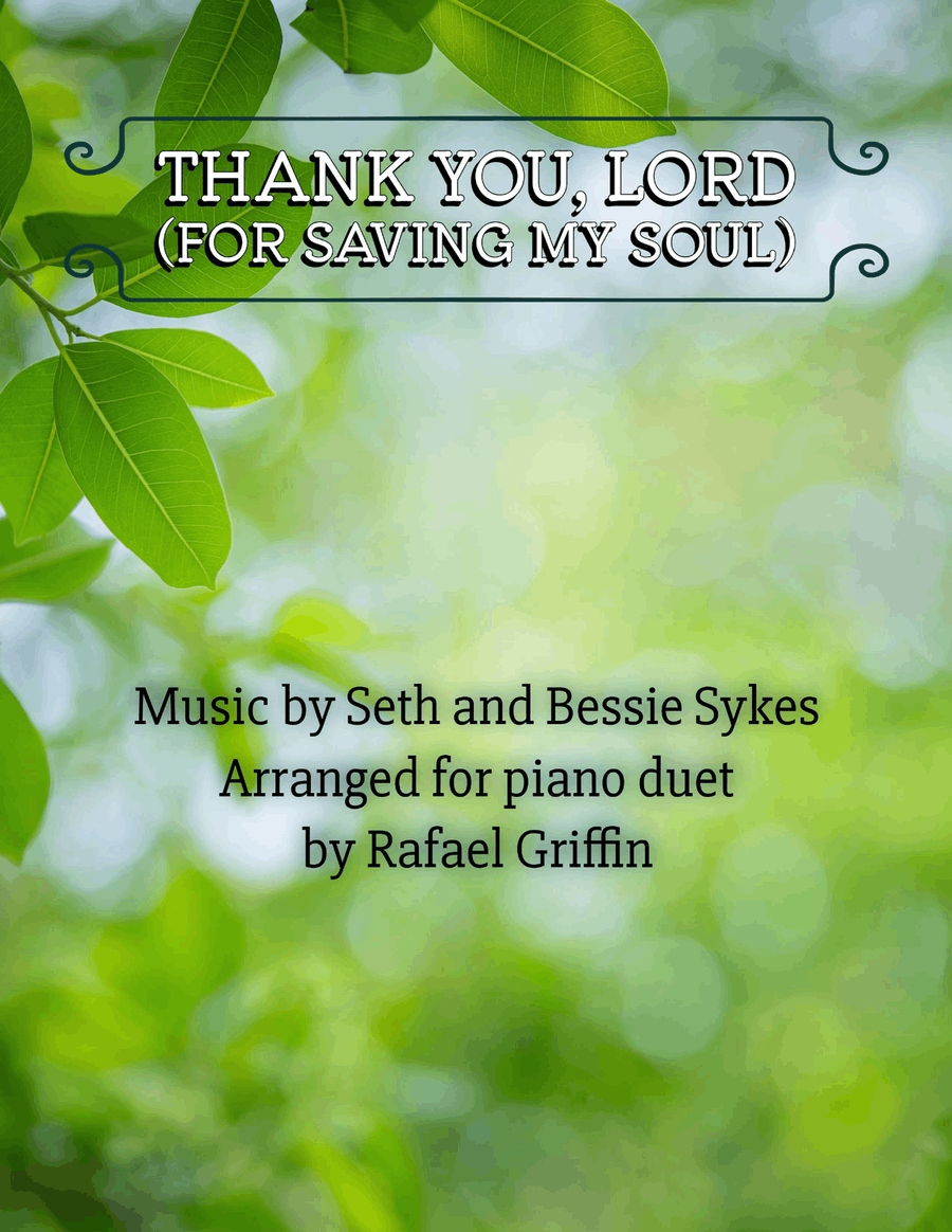 Thank You, Lord (for Saving My Soul) 1 Piano, 4-Hands scores gallery preview page 1