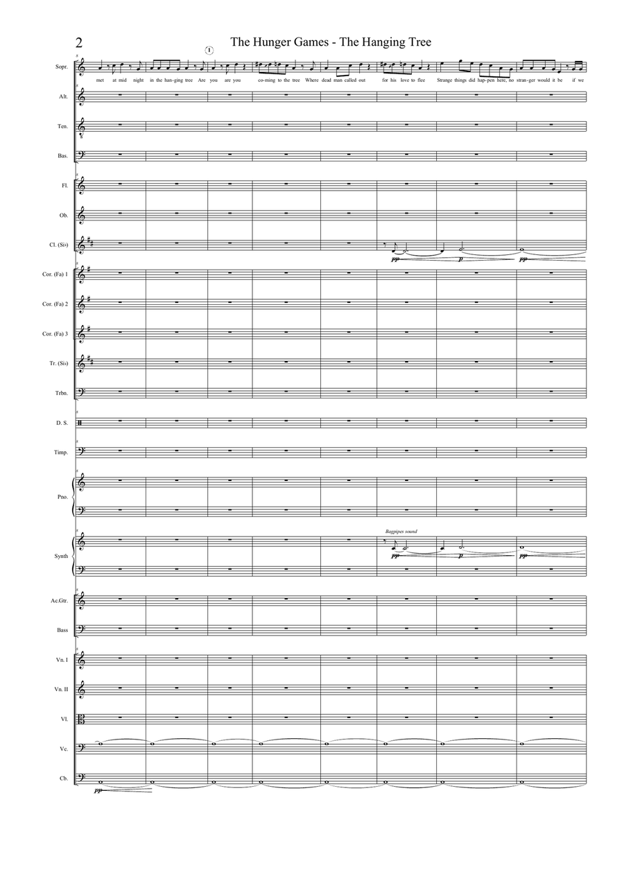 The Hanging Tree Full Orchestra scores gallery preview page 2