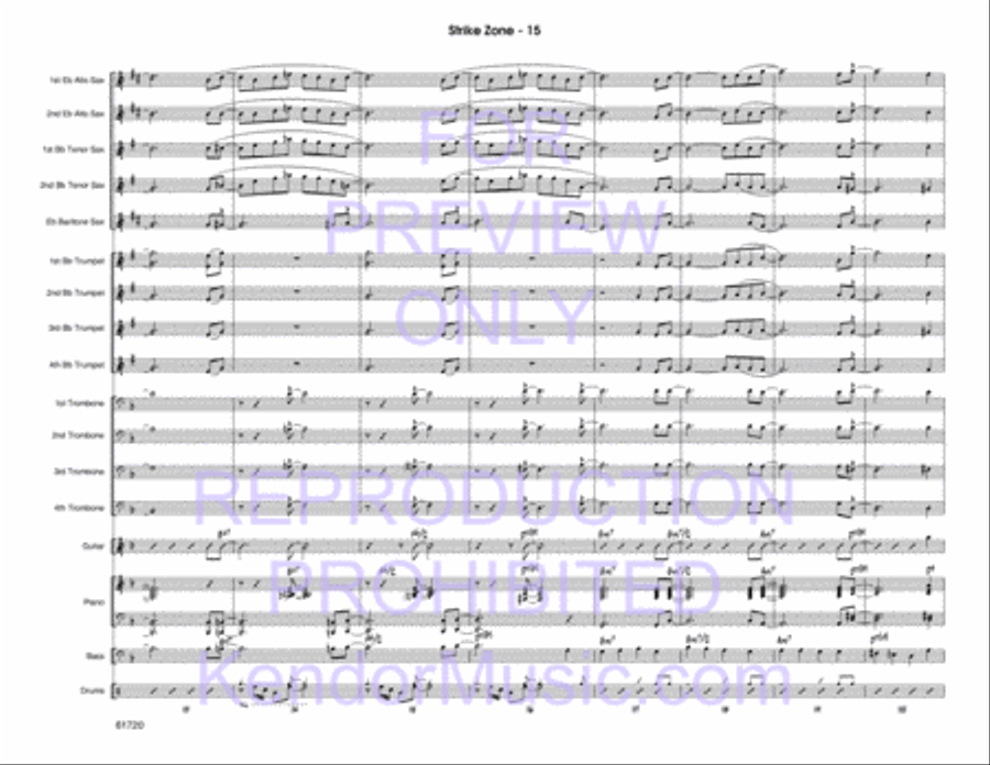 Strike Zone Strike Zone Jazz Ensemble scores gallery preview page 16