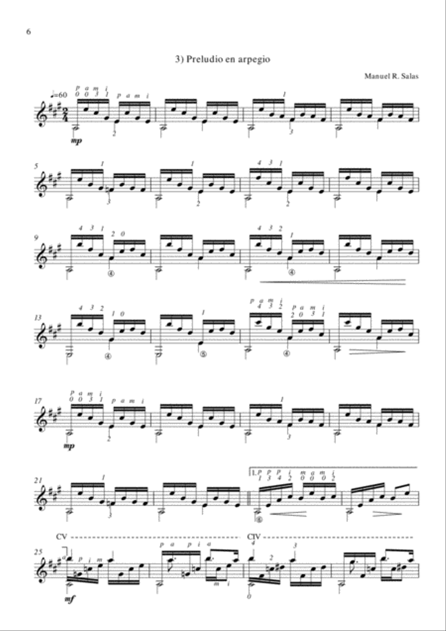 Nueve apuntes Guitar Solo scores gallery preview page 6