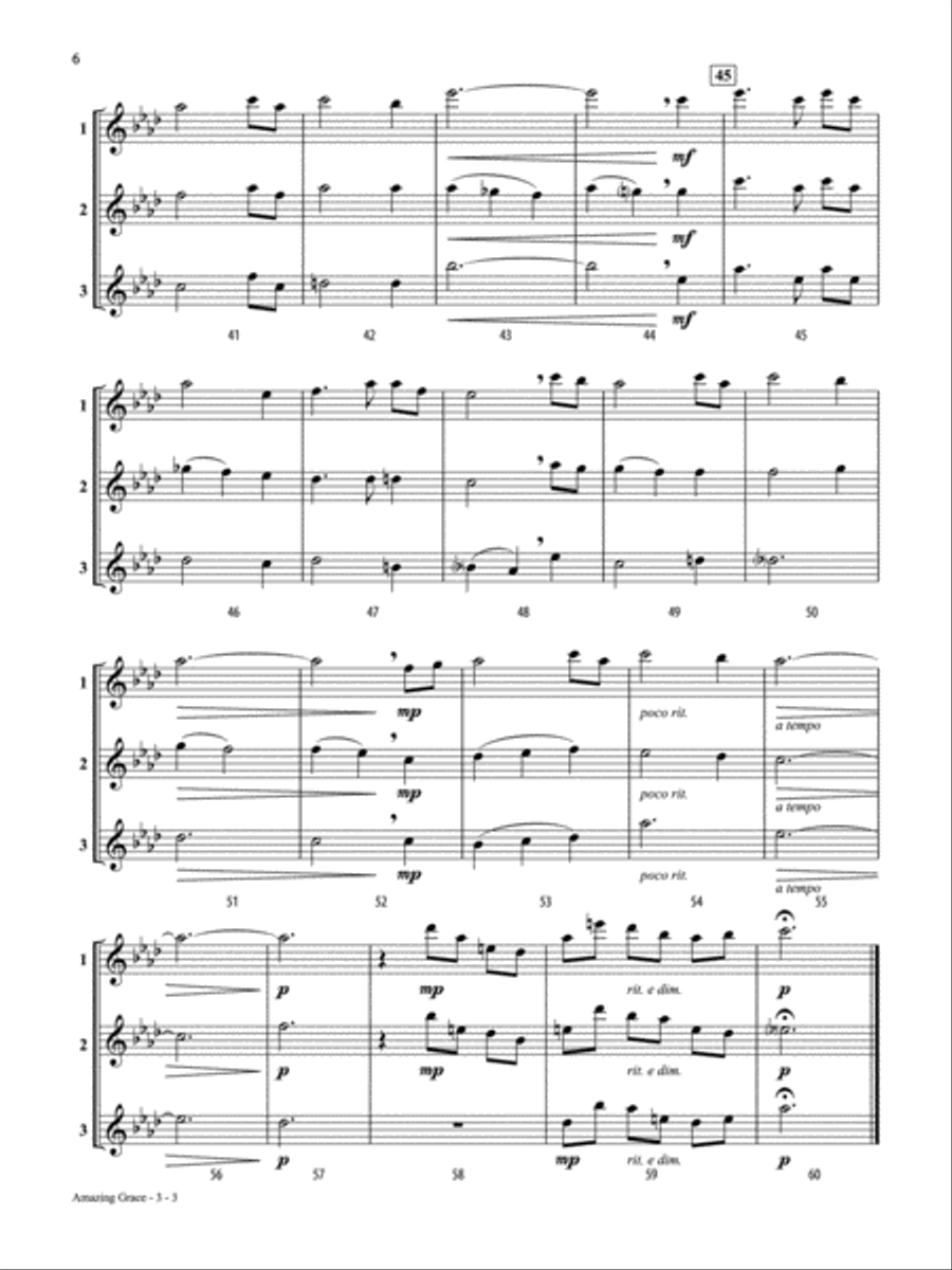 Solos, Duets & Trios for Winds: Patriotic Favorites (Flute/Oboe) Woodwind Trio scores gallery preview page 6