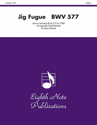 Book cover for Jig Fugue, BWV 577