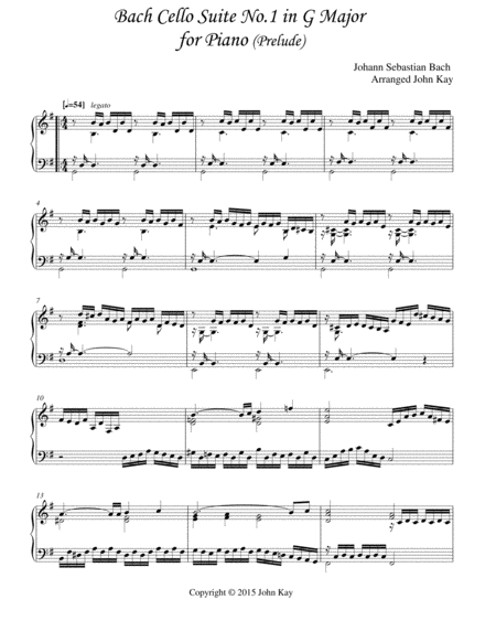 Bach Cello Suite No. 1 In G Major (Prelude)