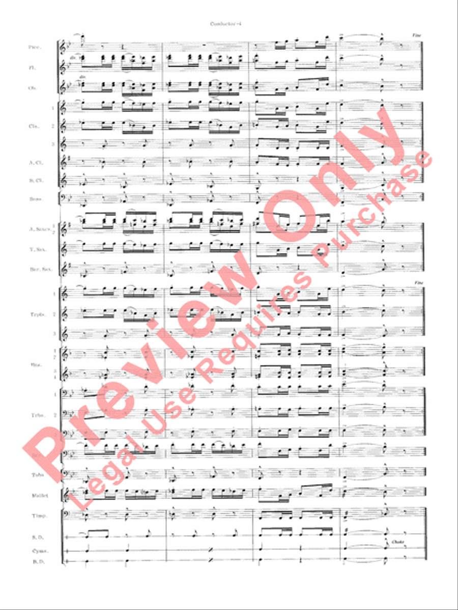 Carmen Suite Concert Band scores gallery preview page 6