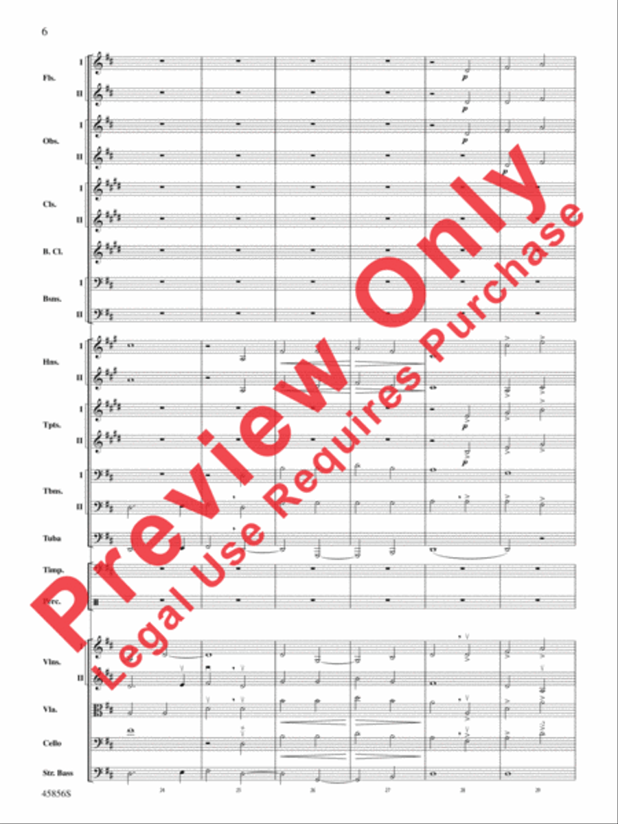 Academic Festival Overture, Op. 80 Full Orchestra scores gallery preview page 6
