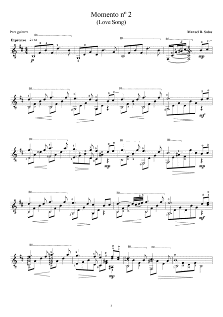 Momentos Momentos Guitar Solo scores gallery preview page 4