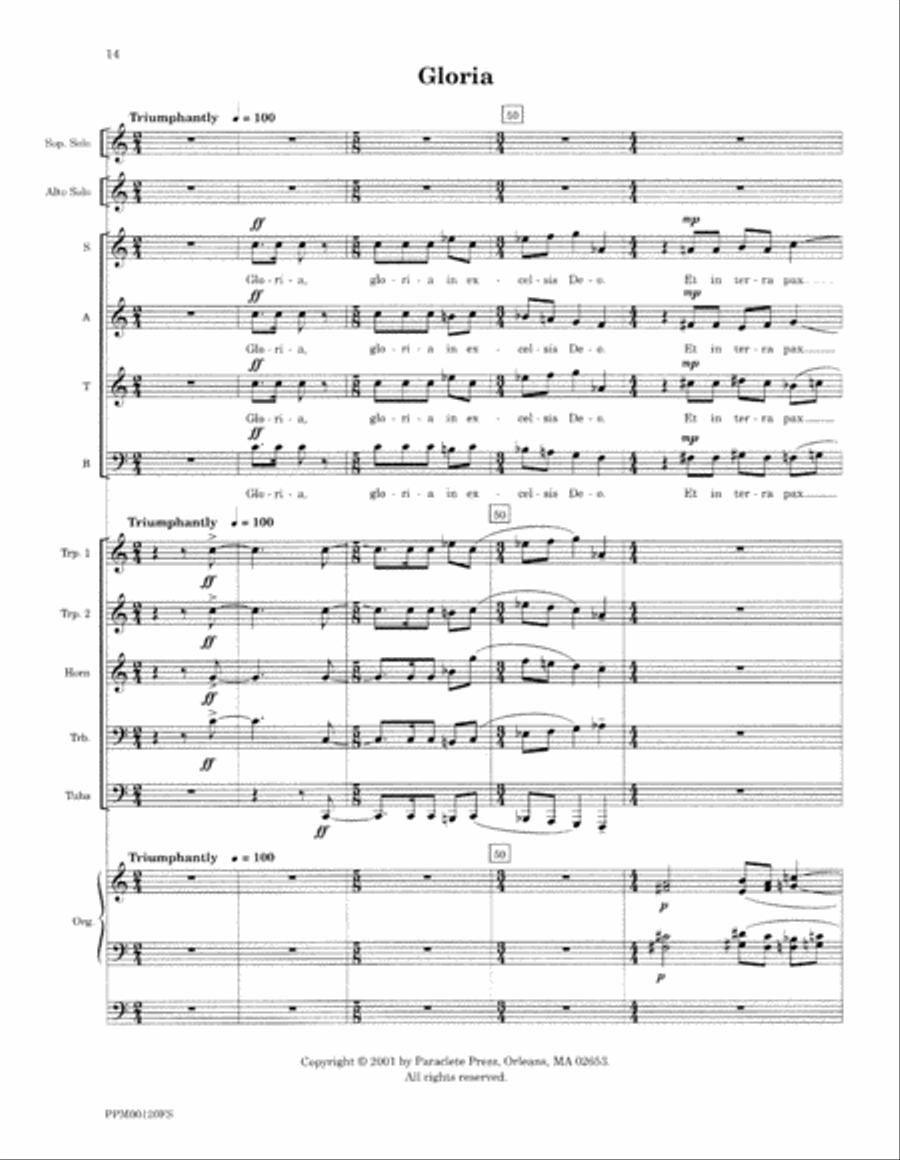 Transfiguration: An Ecumenical Mass - Full Score Divisi scores gallery preview page 17