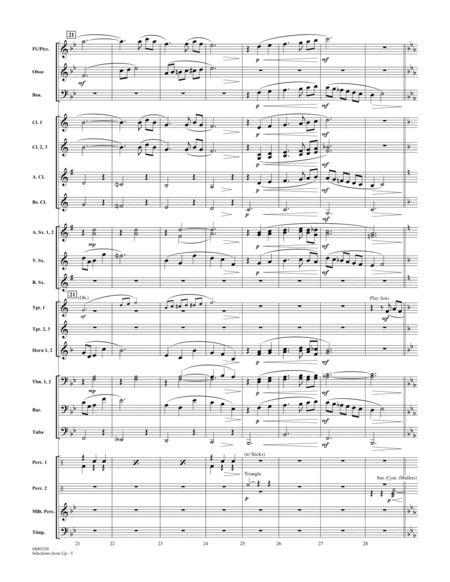 Selections from Up - Conductor Score (Full Score)