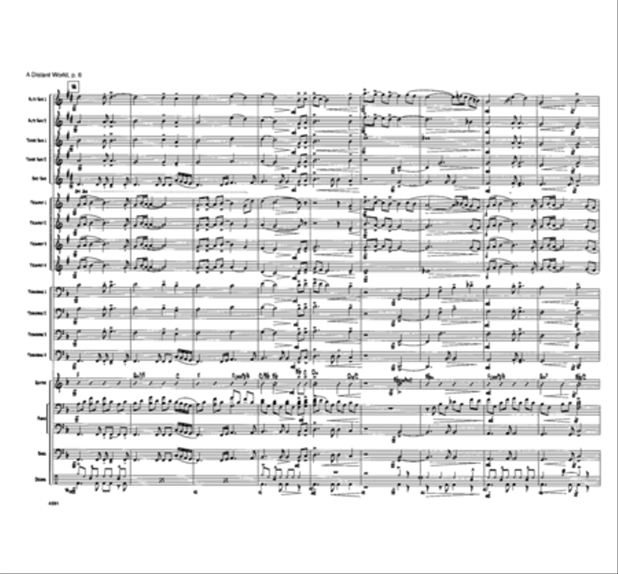 A Distant World Jazz Ensemble - Sheet Music page 6