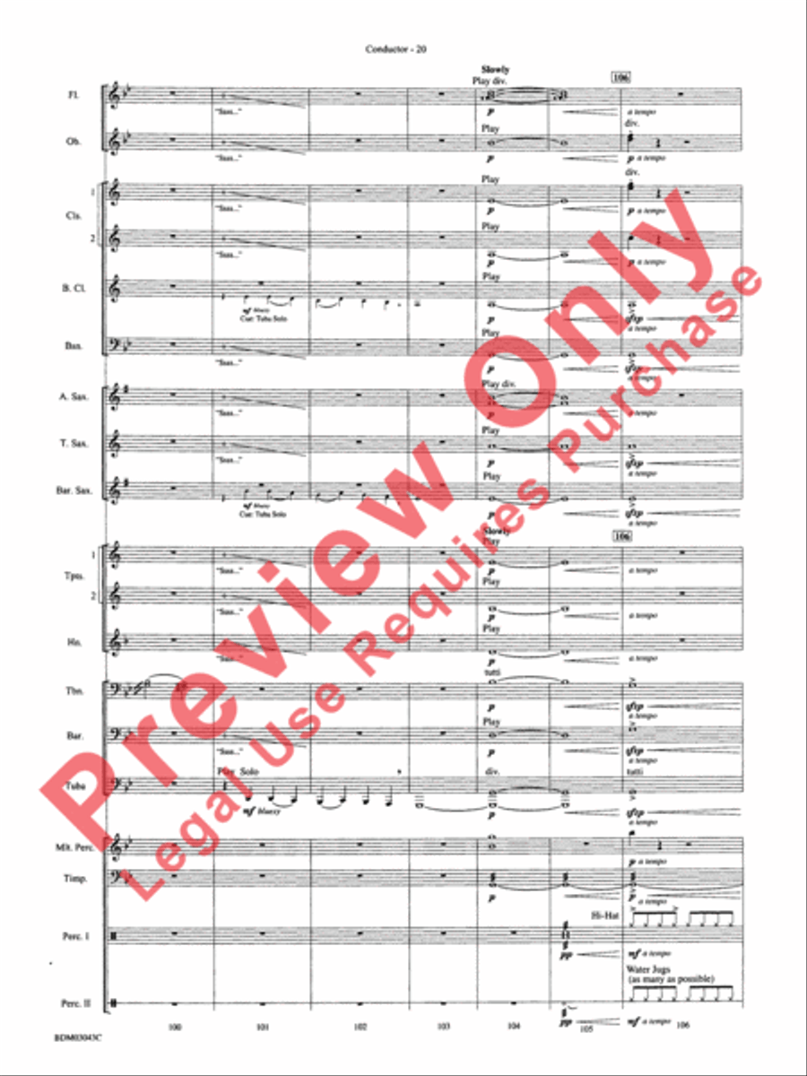 The Great Steamboat Race The Great Steamboat Race Concert Band scores gallery preview page 23