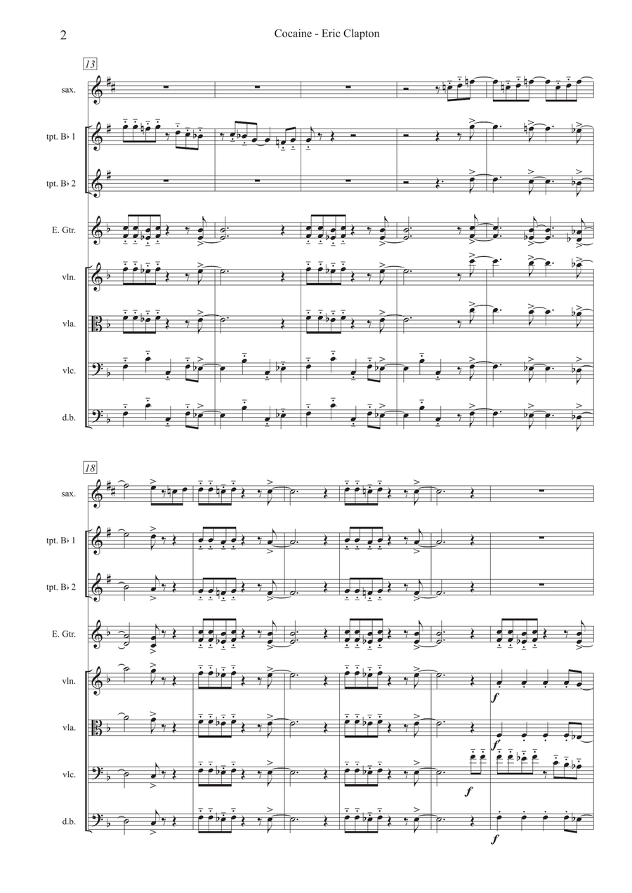 Cocaine Large Ensemble scores gallery preview page 3