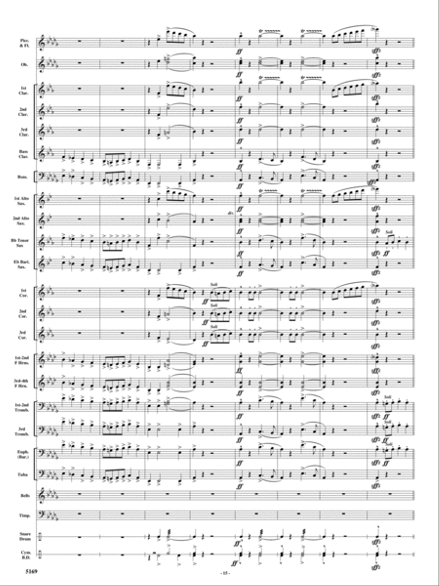 Rolling Thunder Concert Band scores gallery preview page 14