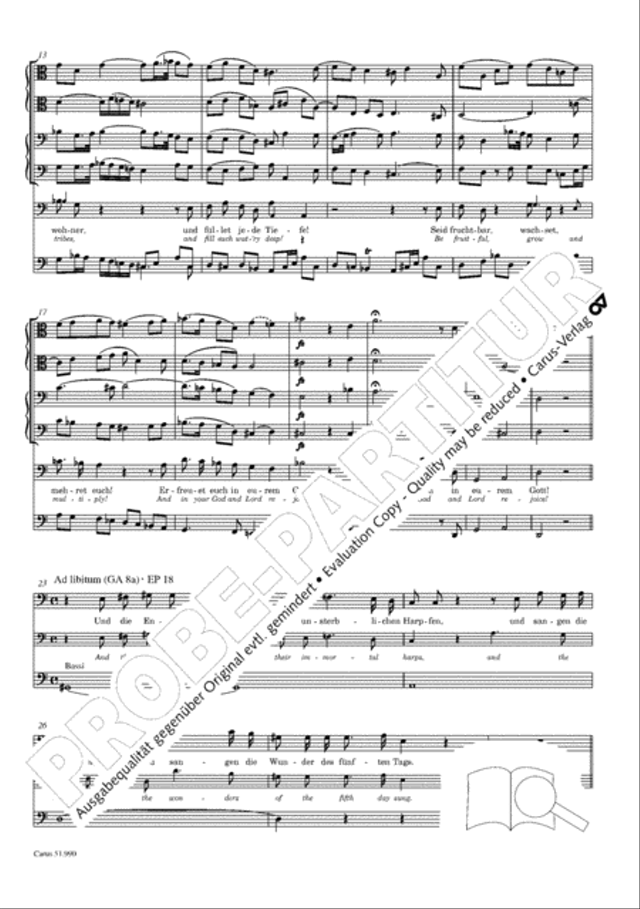 The Creation (Die Schopfung) 4-Part scores gallery preview page 159