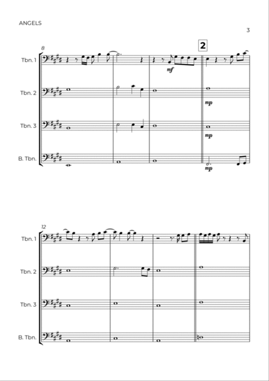 Angels Brass Quartet scores gallery preview page 3