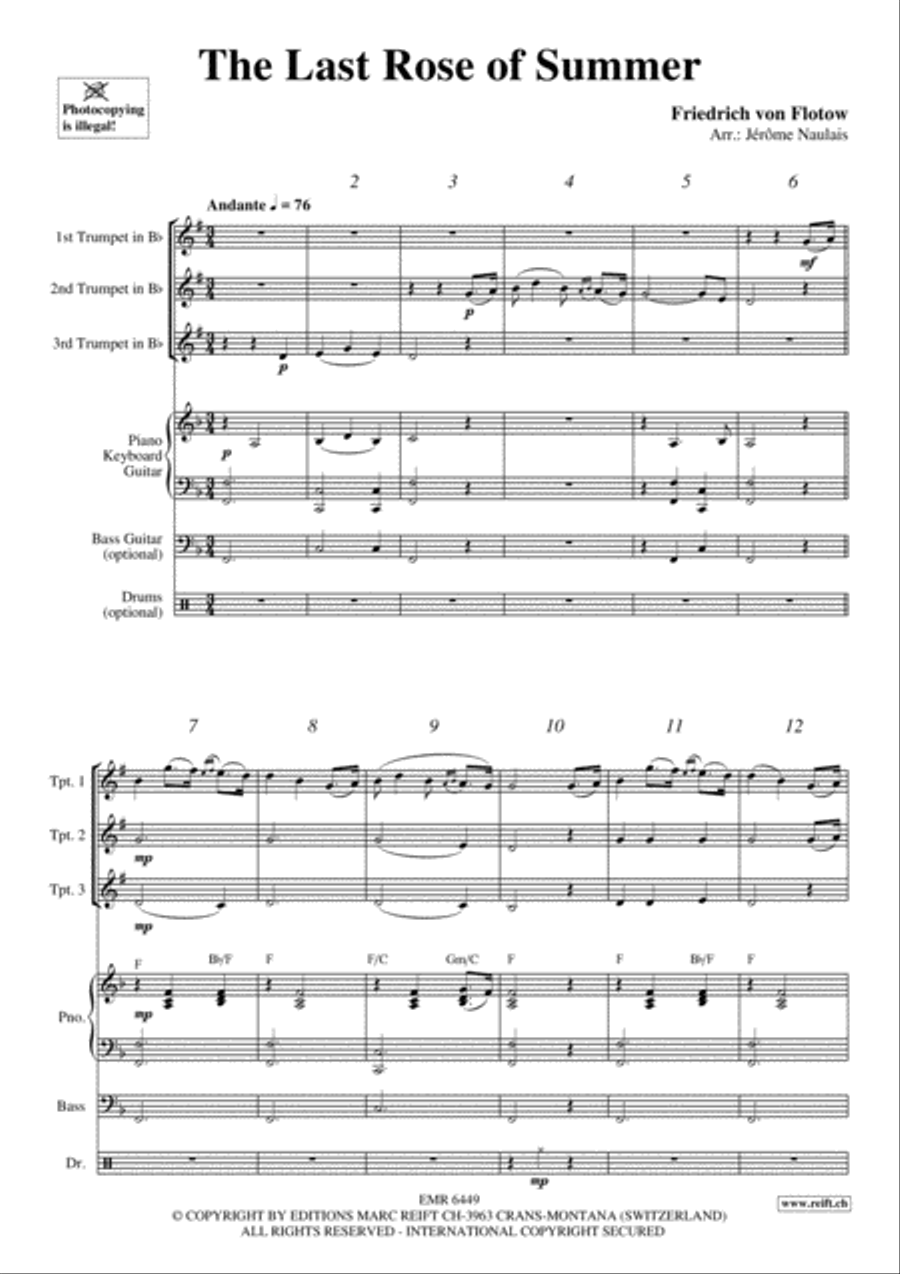 The Last Rose Of Summer Trumpet Trio scores gallery preview page 3