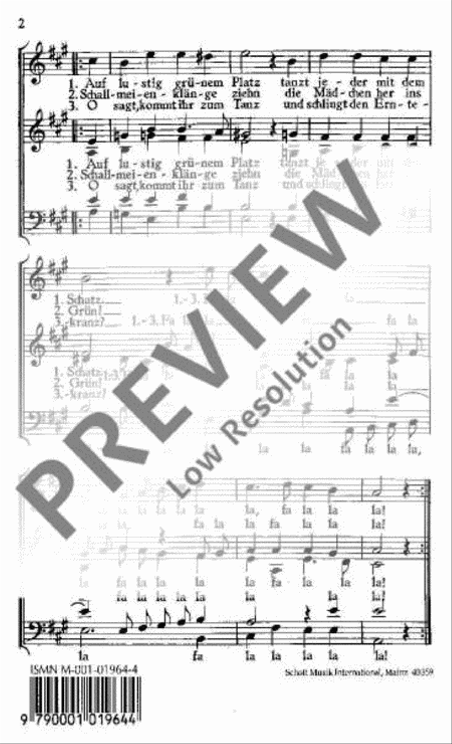 Nun strahlt der Mai den Herzen Mixed Choir scores gallery preview page 3