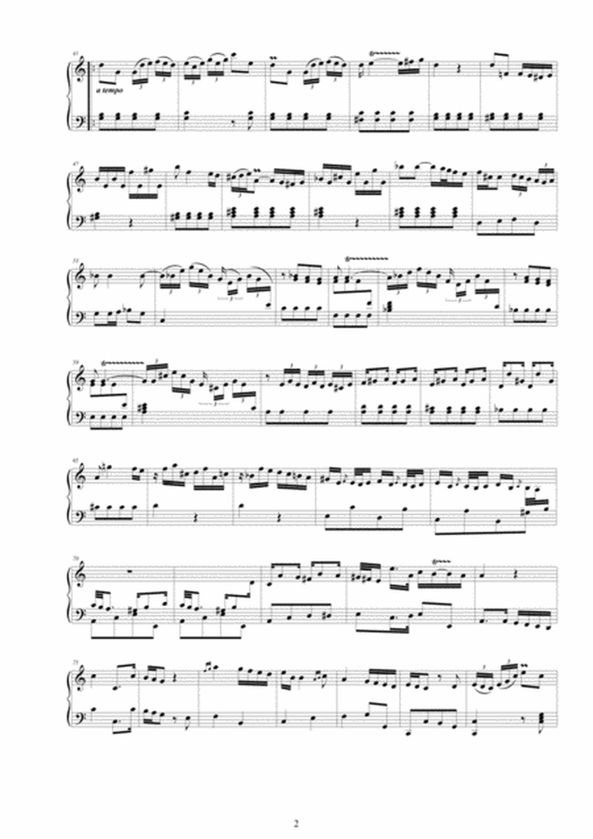 Platti - Harpsichord (or Piano) Sonata No.6 in C major Op.4 CSPla15 image number null