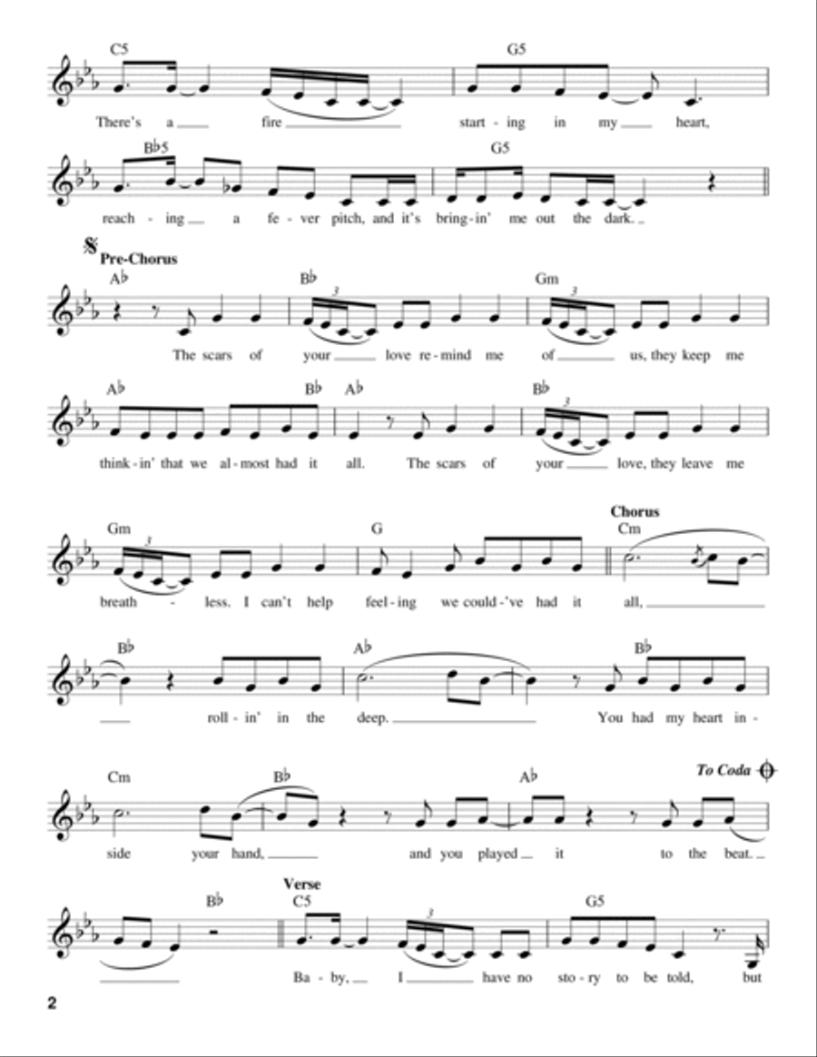 Rolling In The Deep Voice scores gallery preview page 2