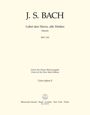 Lobet den Herrn, alle Heiden, BWV 230