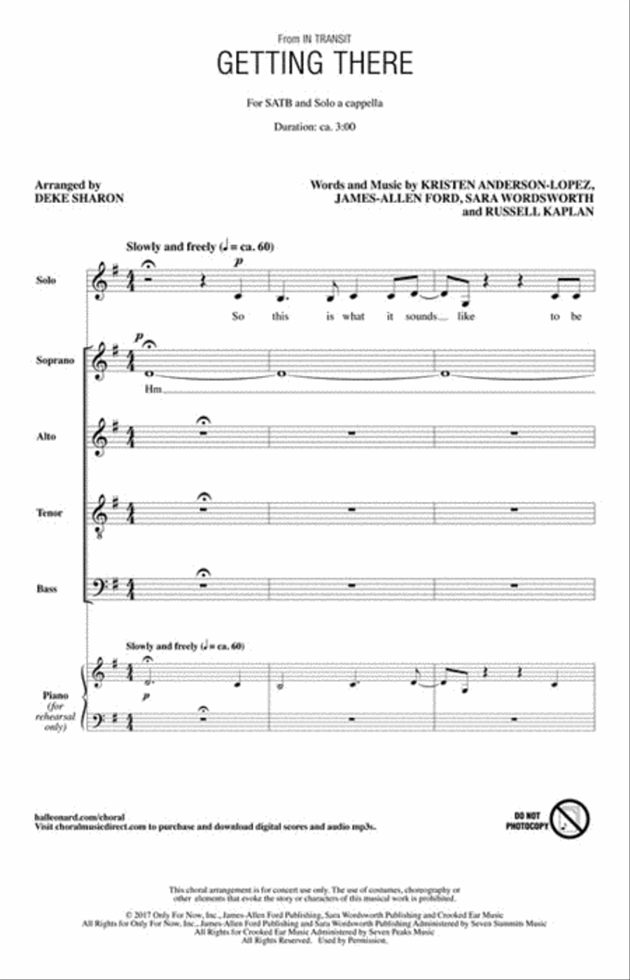 Getting There 4-Part scores gallery preview page 2