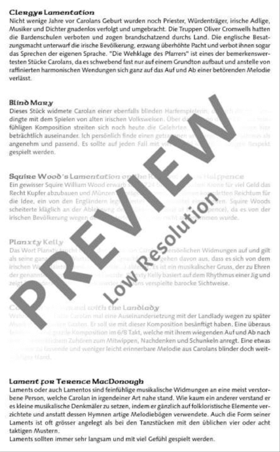 The O'Carolan Book Flute scores gallery preview page 7