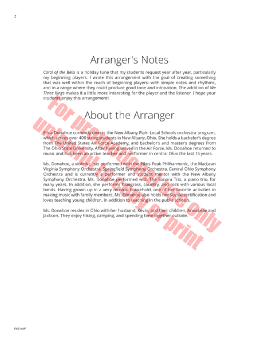 Star of Wonder Star of Wonder Orchestra scores gallery preview page 3