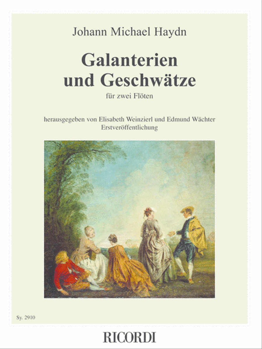 Galanterien und Geschwätze Flute Duet scores gallery preview page 1