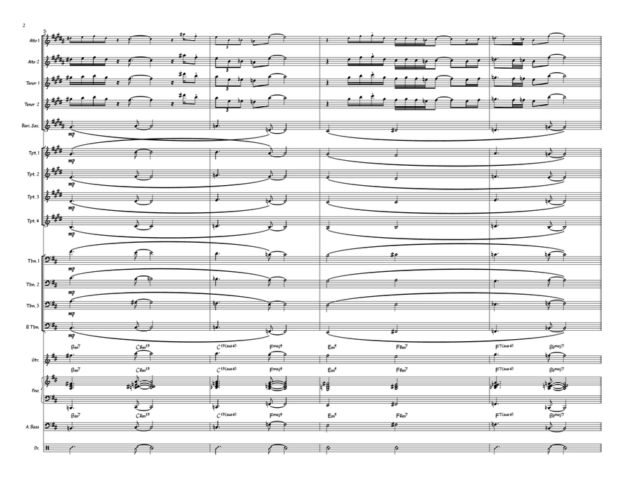 Save Your Love For Me Jazz Ensemble scores gallery preview page 2