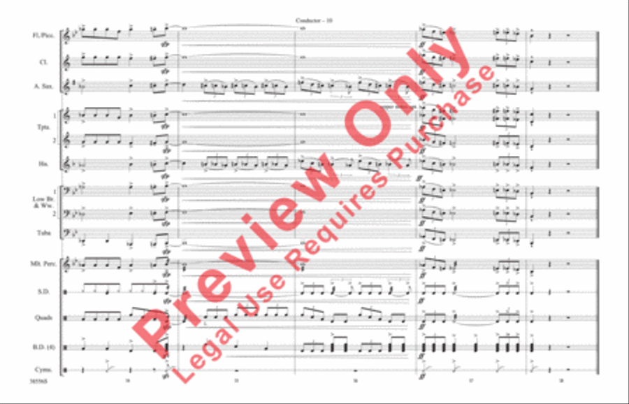 Burn It to the Ground Marching Band scores gallery preview page 11