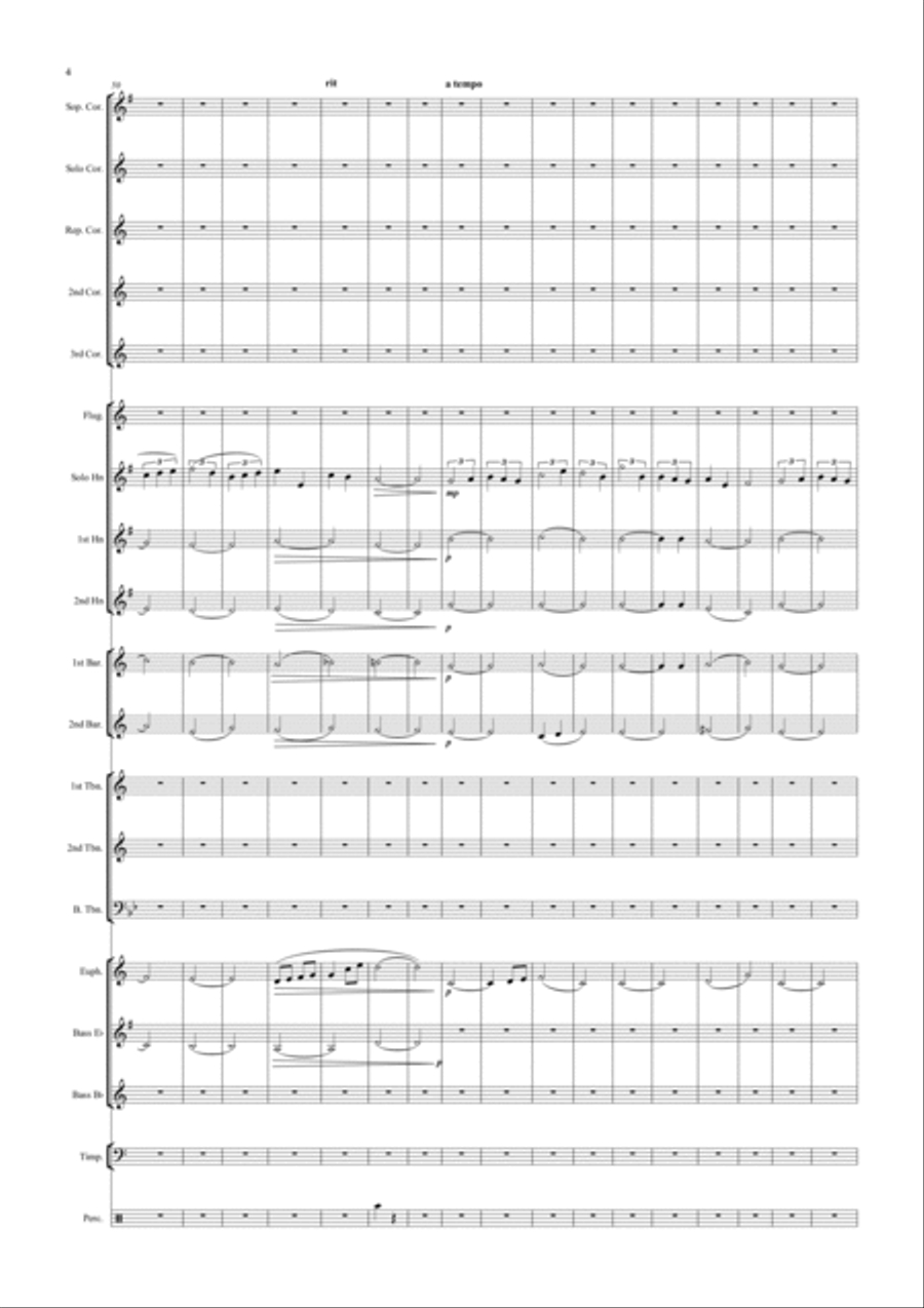 The Kerry Dance - Tenor Horn Solo The Kerry Dance - Tenor Horn Solo Brass Ensemble scores gallery preview page 4
