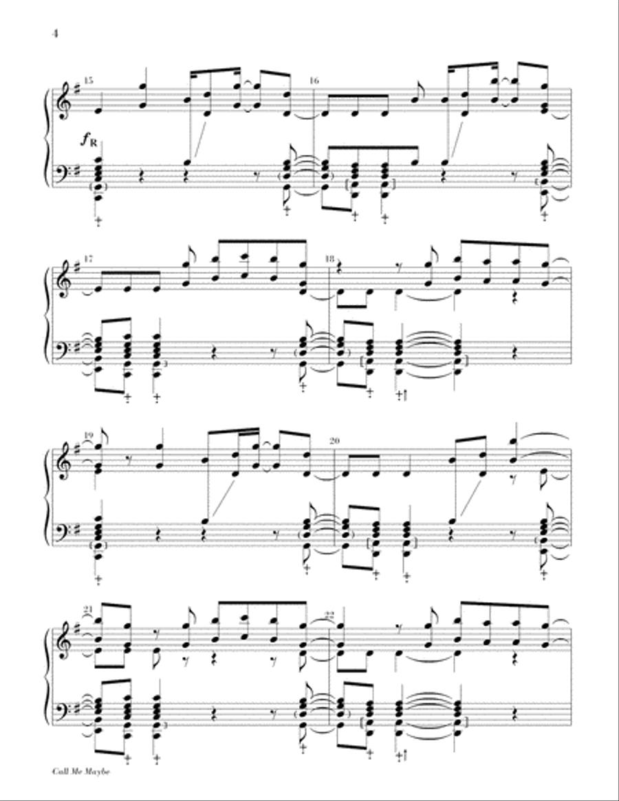 Call Me Maybe Call Me Maybe 5-Octaves scores gallery preview page 5