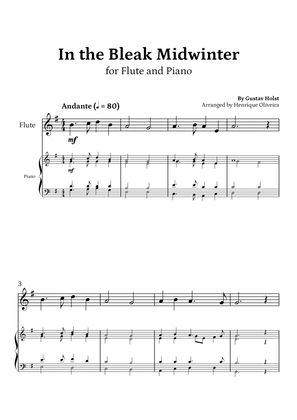 In the Bleak Midwinter (Flute and Piano) - Beginner Level