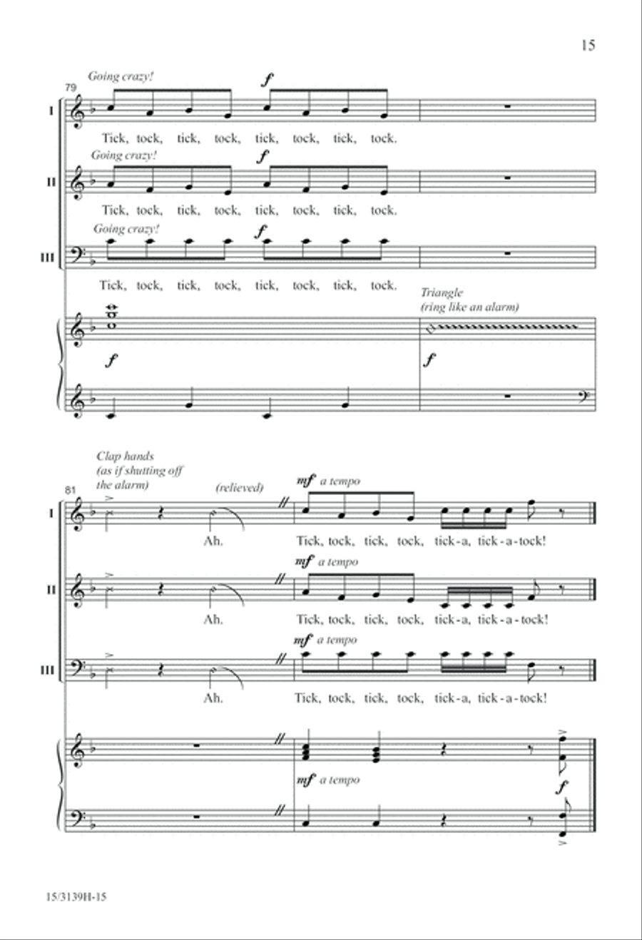 Just Like Clockwork! 3-Part scores gallery preview page 16