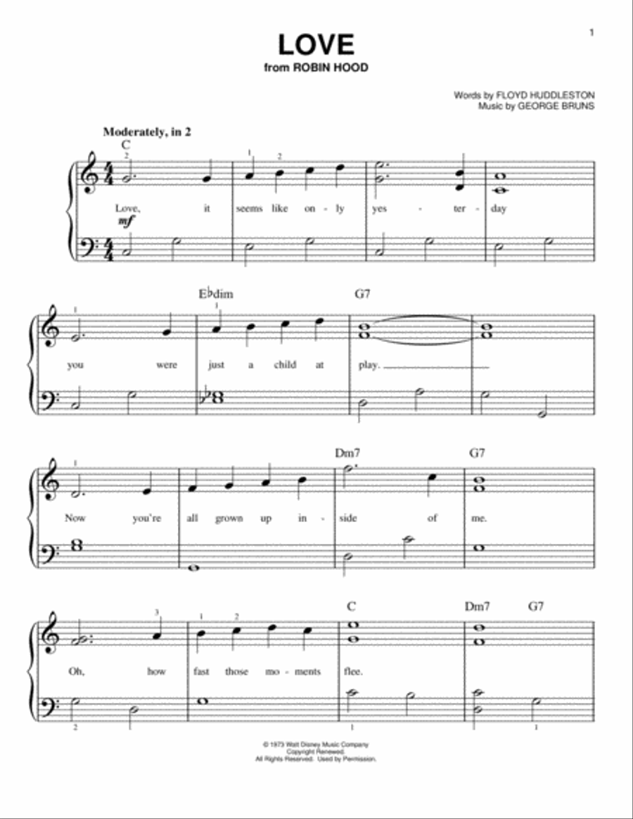 Love Love Easy Piano scores gallery preview page 1