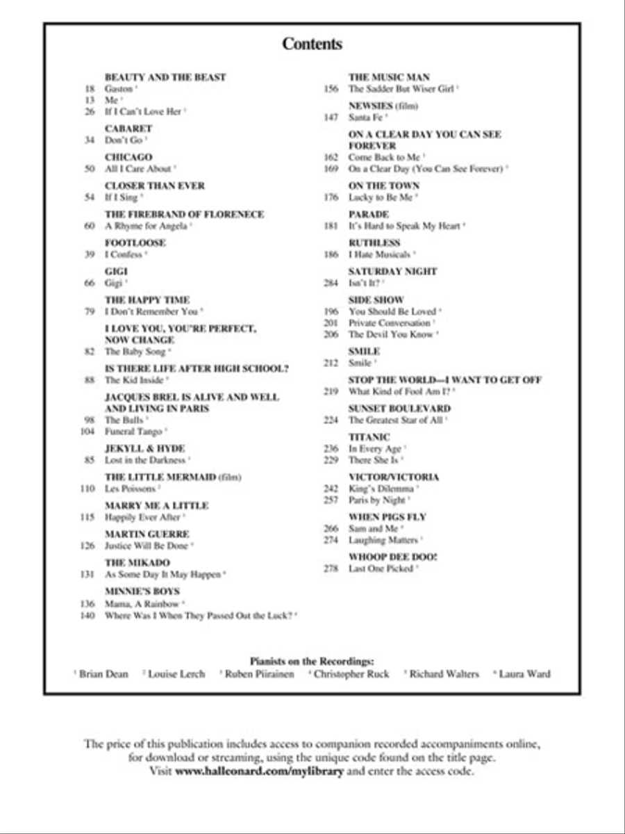 Singer's Musical Theatre Anthology – Volume 3 Baritone Voice scores gallery preview page 4